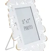 Cadre en métal blanc 25x14,5x27,7 cm