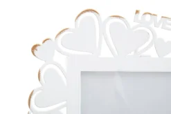 Cadre en métal blanc 25x14,5x27,7 cm