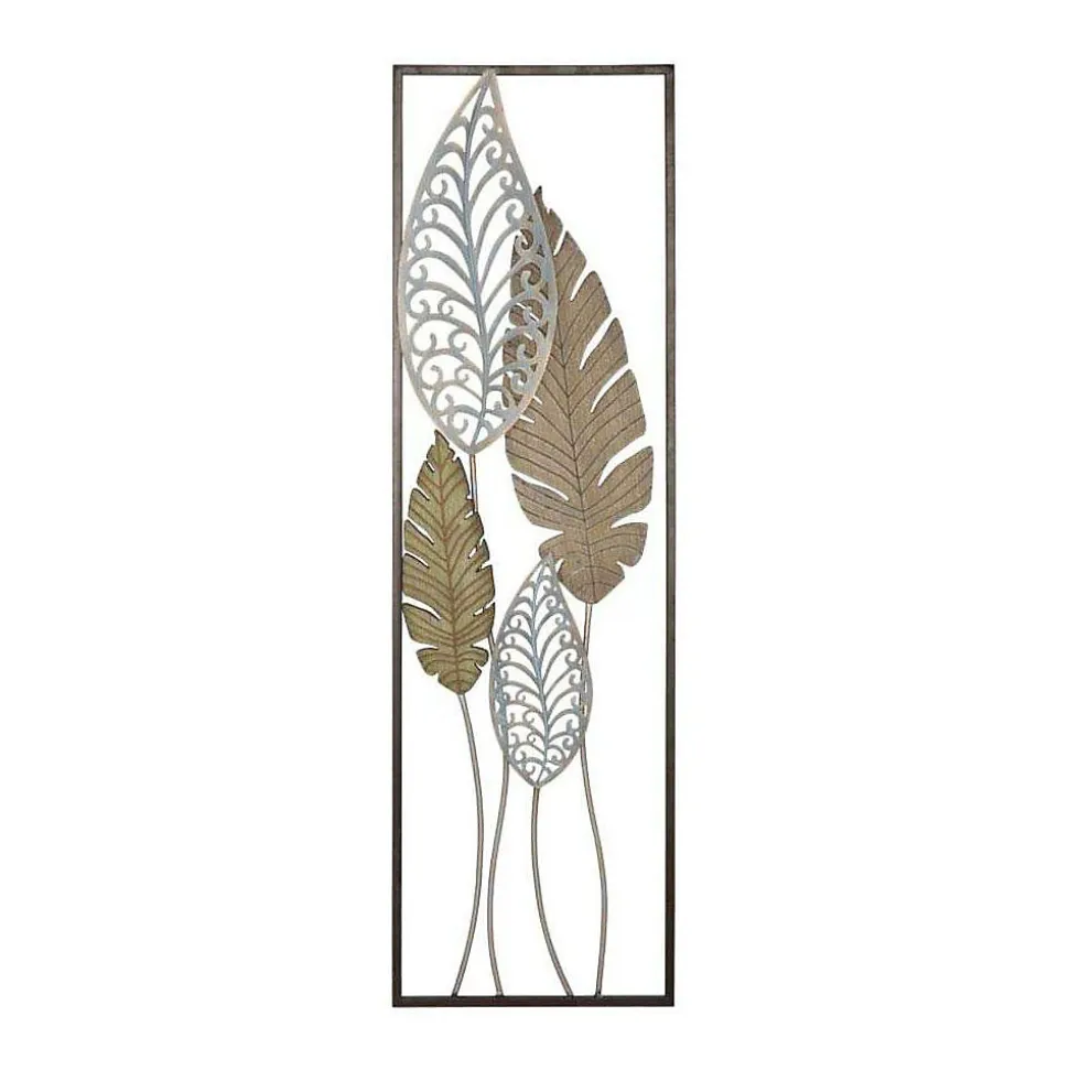 Cadre en métal Feuilles 30.5x2.5x99.5 cm