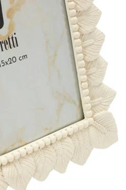 Cadre en résine crème 21,3x1,7x26,5 cm (mesure interne 15x20 cm)