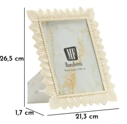 Cadre en résine crème 21,3x1,7x26,5 cm (mesure interne 15x20 cm)