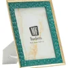 Cadre en résine verte 20,3x2x25,3 cm (mesure intérieure 15x20 cm)