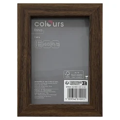 Cadre Erina noyer Colours l.10 x H.15 cm