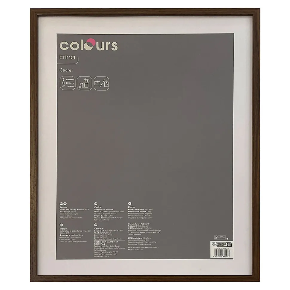 Cadre Erina noyer Colours l.60 x H.80 cm