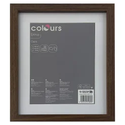 Cadre Erina noyer Colours l.24 x H.30 cm