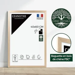 Cadre photo tara 40x60 cm Fabriqué en France