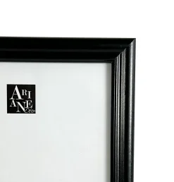 Cadre photo 21 x 29,7 cm moulure en MDF noir, Ariane Pomona - Cadre décoratif moderne