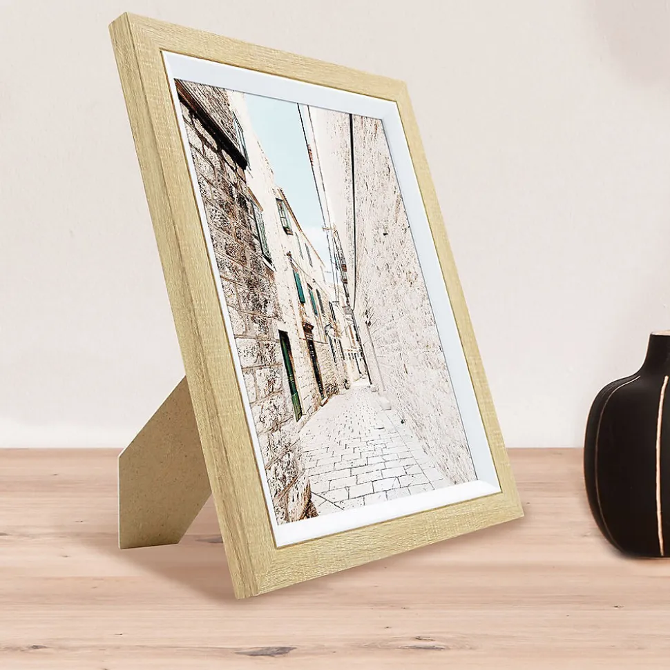 Cadre photo actual bois blanc 18x24 cm Fabriqué en France