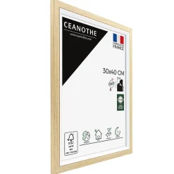 Cadre photo actual bois blanc 30x40 cm Fabriqué en France