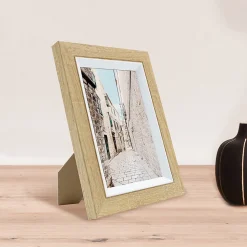 Cadre photo actual bois blanc 10x15 cm Fabriqué en France