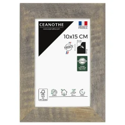 Cadre photo alizée brun 10x15 cm Fabriqué en France