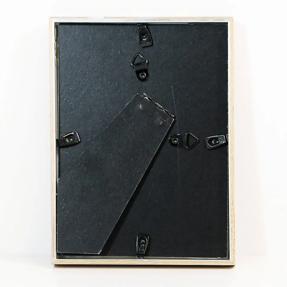 Cadre photo aluminium argent mat Accent l.13 x H.18 cm