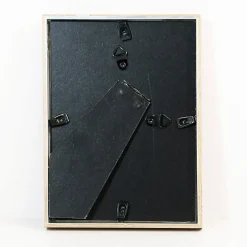Cadre photo aluminium chêne Accent l.13 x H.18 cm