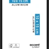 Cadre photo aluminium noir Accent l.10 x H.15 cm