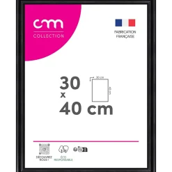 Cadre photo Bella cm Creation noir mat l.34 x H.44 cm