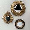 Cadre photo, décoration murale et miroir ex voto doré Emde