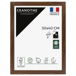 Cadre photo design éternel ébène 30x40 cm Fabriqué en France