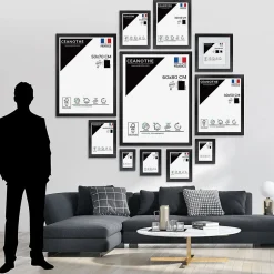 Cadre photo design éternel ébène 40x60 cm Fabriqué en France