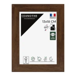 Cadre photo design éternel ébène 13x18 cm Fabriqué en France