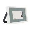 Cadre photo effet bois blanc sur pied en métal 10 x 15 cm Ornami