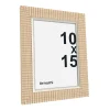 Cadre photo effet bois strié 10 x 15 cm Ornami