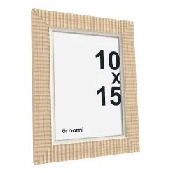 Cadre photo effet bois strié 10 x 15 cm Ornami