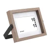 Cadre photo effet bois sur pied en métal 10 x 15 Ornami