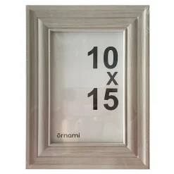 Cadre photo effet moulure blanc 10 x 15 cm Ornami