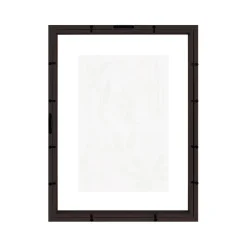 Cadre photo en bois noir, double verre 21 x 29 Ariane, Duali