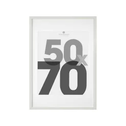 Cadre photo Eva - bois - blanc - 50x70 cm - Atmosphera