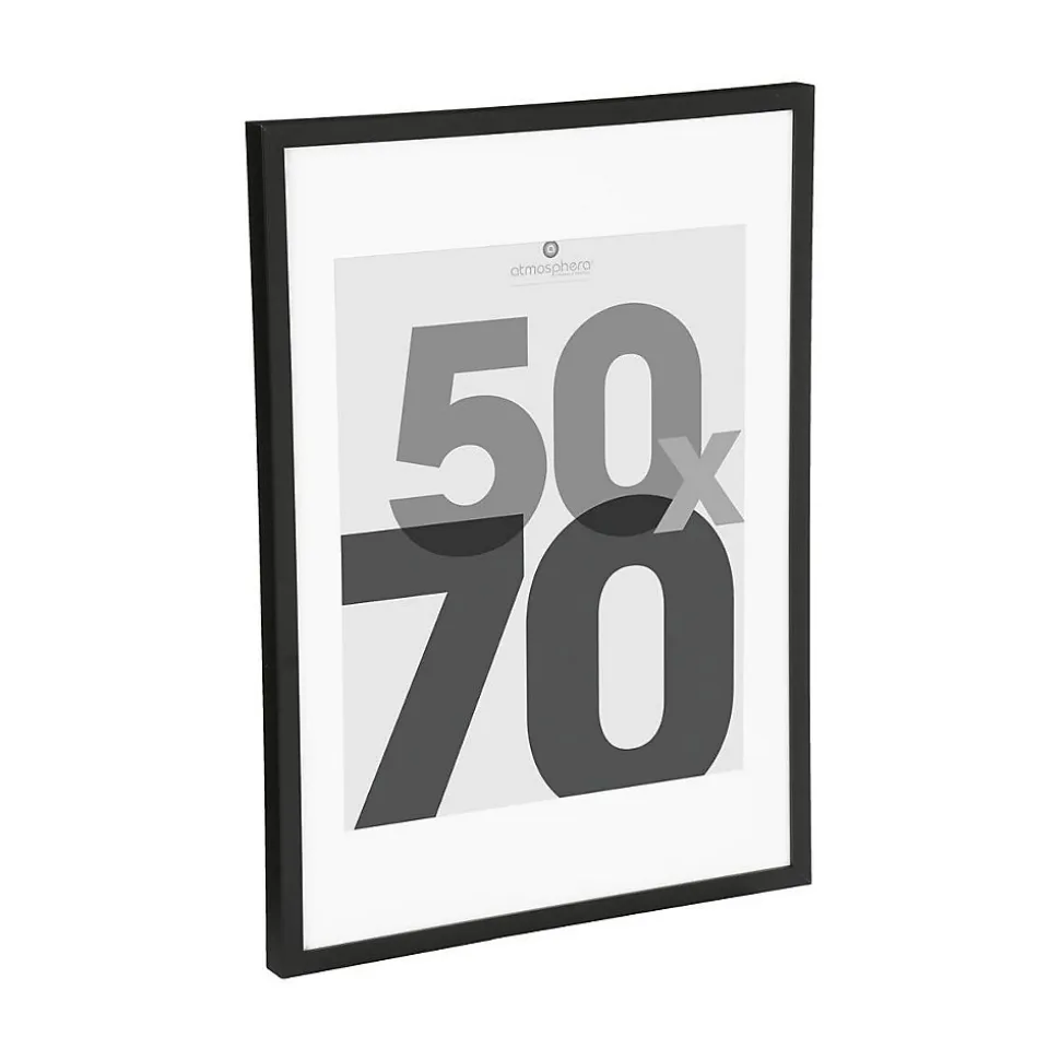 Cadre photo Eva - bois - noir - 50x70 cm - Atmosphera