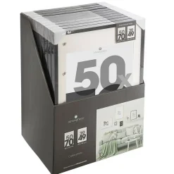 Cadre photo Eva - bois - noir - 50x70 cm - Atmosphera