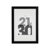 Cadre photo Eva - bois et verre - noir - 21x30 cm - Atmosphera