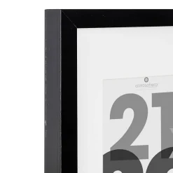 Cadre photo Eva - bois et verre - noir - 21x30 cm - Atmosphera
