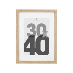 Cadre photo Eva - bois et verre - 30x40 cm - Atmosphera