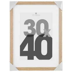 Cadre photo Eva - bois et verre - 30x40 cm - Atmosphera