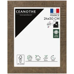 Cadre photo fauve 24x30 cm Fabriqué en France
