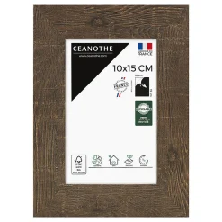 Cadre photo fauve 10x15 cm Fabriqué en France