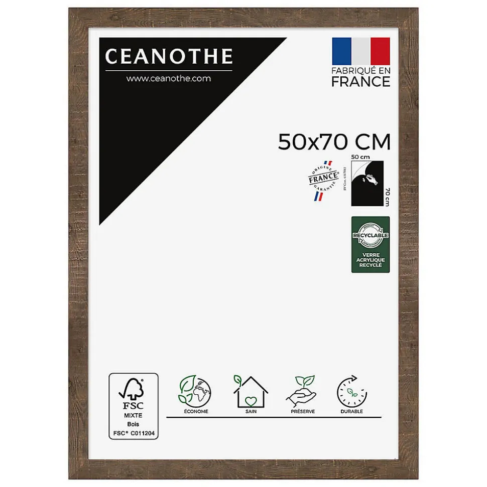 Cadre photo fauve 50x70 cm Fabriqué en France