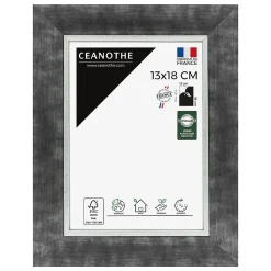 Cadre photo hades acier 13x18 cm Fabriqué en France