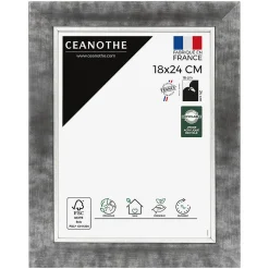 Cadre photo hades acier 18x24 cm Fabriqué en France