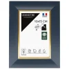 Cadre photo hades bleu doré 10x15 cm Fabriqué en France
