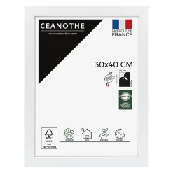 Cadre photo karma blanc 30x40 cm Fabriqué en France