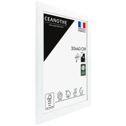 Cadre photo karma blanc 30x40 cm Fabriqué en France