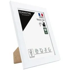 Cadre photo karma blanc 18x24 cm Fabriqué en France