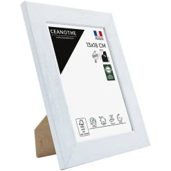 Cadre photo karma blanc 13x18 cm Fabriqué en France