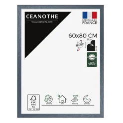 Cadre photo karma gris bleuté 60x80 cm Fabriqué en France