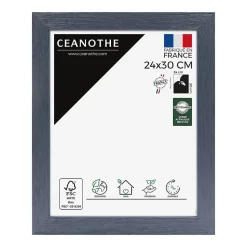 Cadre photo karma gris bleuté 24x30 cm Fabriqué en France