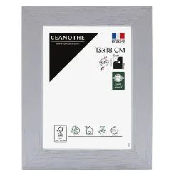 Cadre photo karma gris 13x18 cm Fabriqué en France