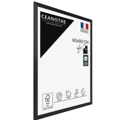 Cadre photo karma noir 50x70 cm Fabriqué en France